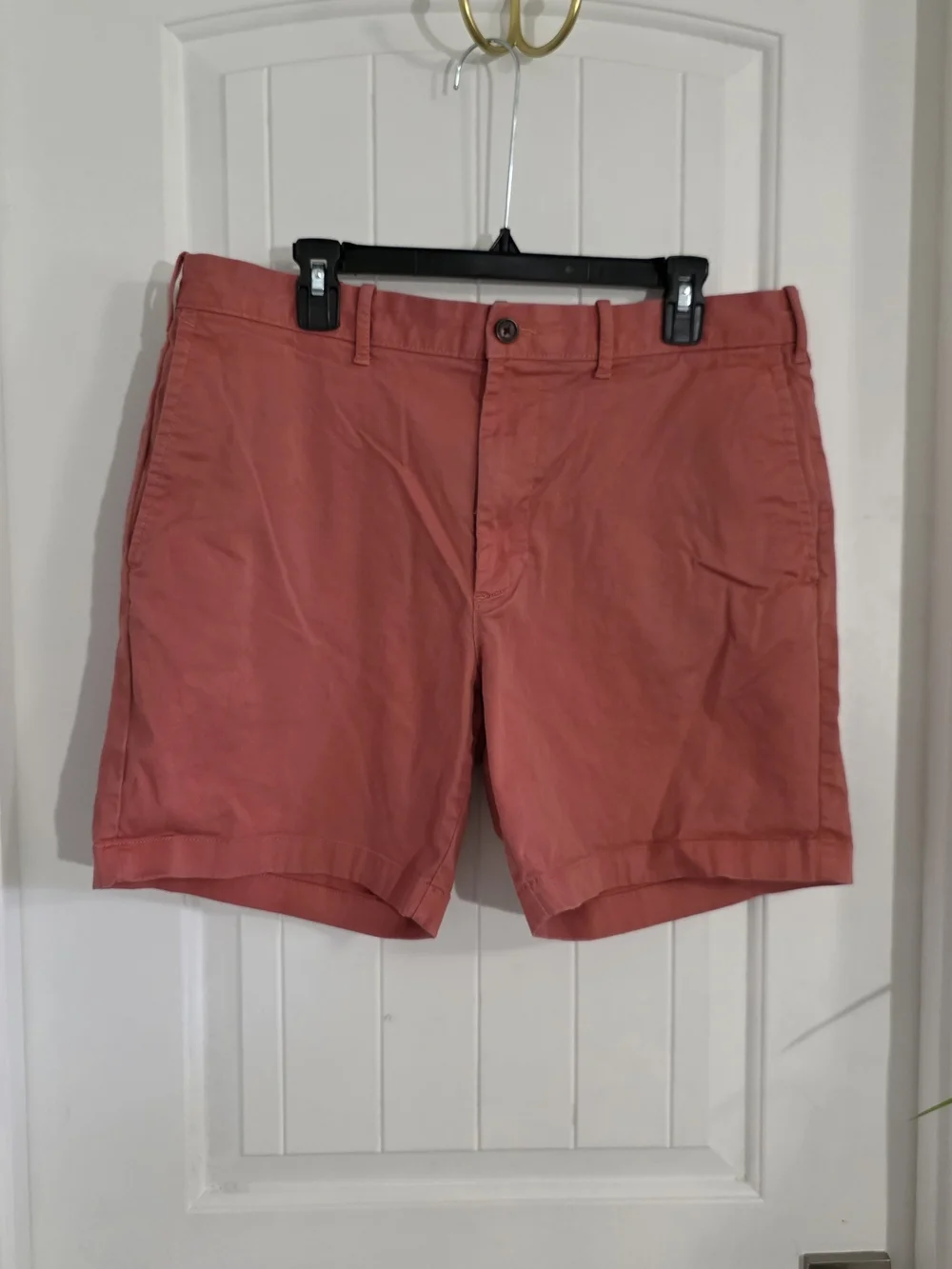 J.Crew Original Chino Shorts Men’s 35 Coral Salmon 7” Inseam Stretch